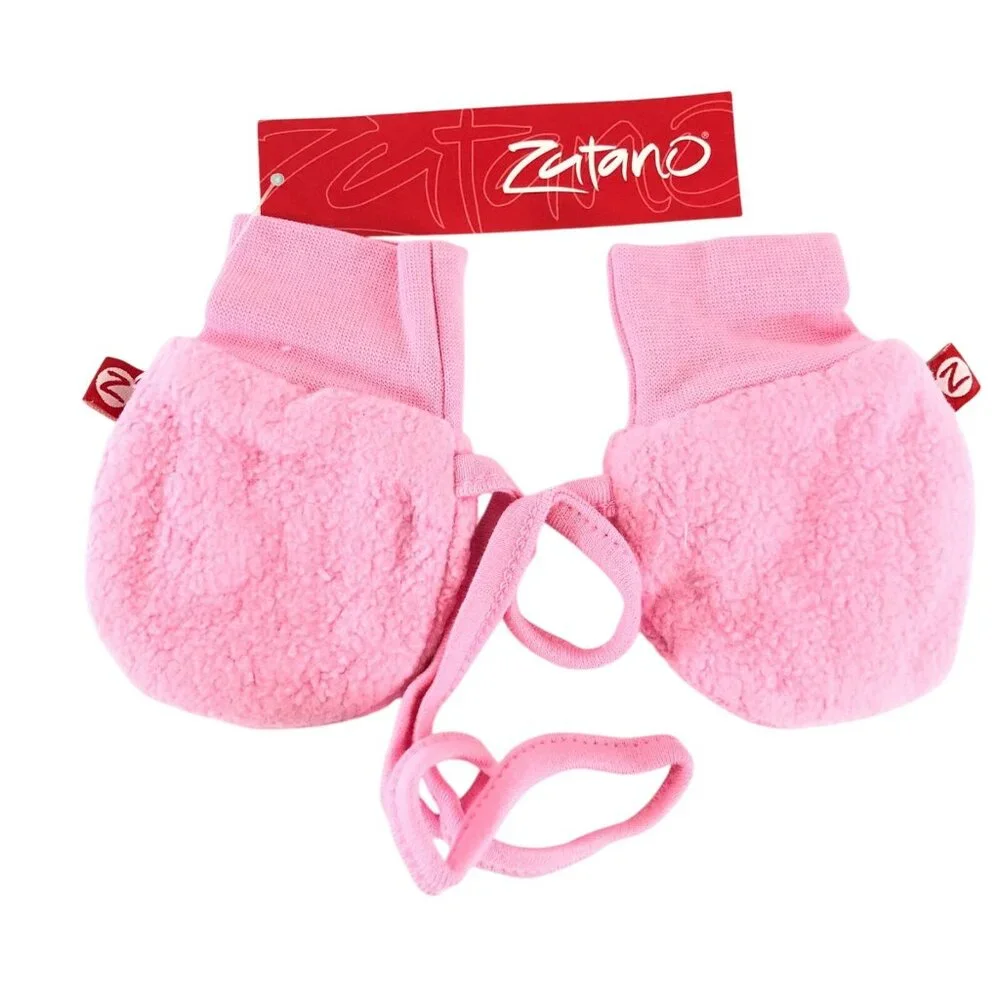 Zutano Baby Girls Mittens Fleece Winter Soft Pink One Size